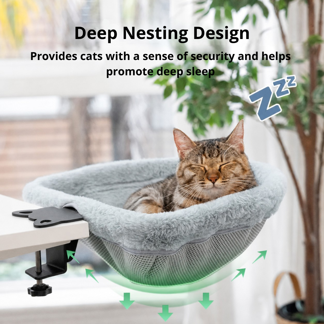 DeskNapper™ — The Foldable Cat Desk Bed