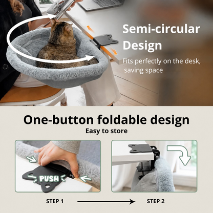 DeskNapper™ — The Foldable Cat Desk Bed